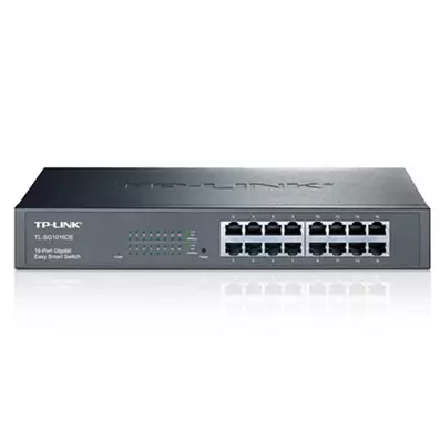 &divide; Switch semigestionable tp-link sg1016de 16p carcasa metalica giga 19" rack