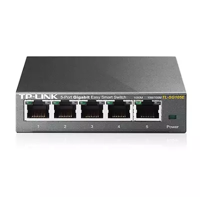 &divide; Switch semigestionable tp-link sg105e 5p giga carcasa metalica