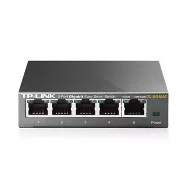 &divide; Switch semigestionable tp-link sg105e 5p giga carcasa metalica