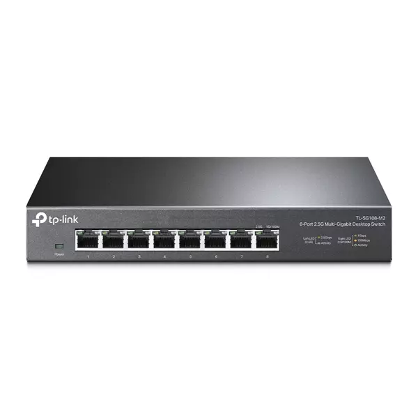 &divide; Switch no gestionable tp-link tl-sg108-m2 8p 8x2.5gb metalico negro