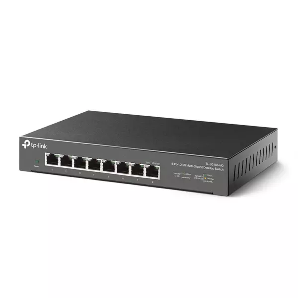 &divide; Switch no gestionable tp-link tl-sg108-m2 8p 8x2.5gb metalico negro
