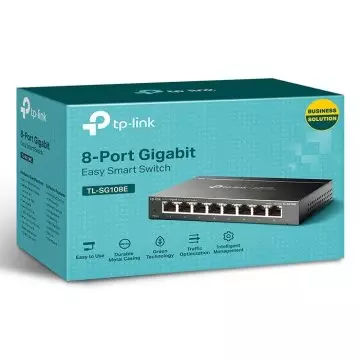 &divide; Switch semigestionable tp-link sg108e 8p giga carcasa metalica