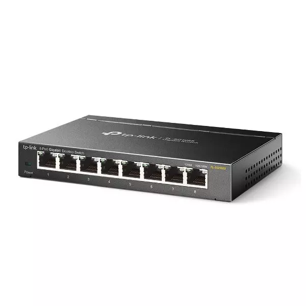 &divide; Switch no gestionable tp-link sg108s 8p giga carcasa metalica no rack