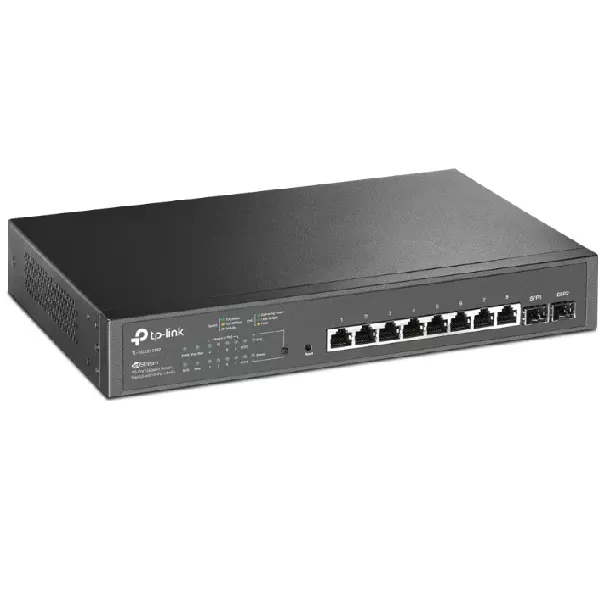 &divide; Switch semigestionable tp-link sg1210mp 9p de los cuales 8p giga poe/poe+ 1p giga sfp rj45 alimentac