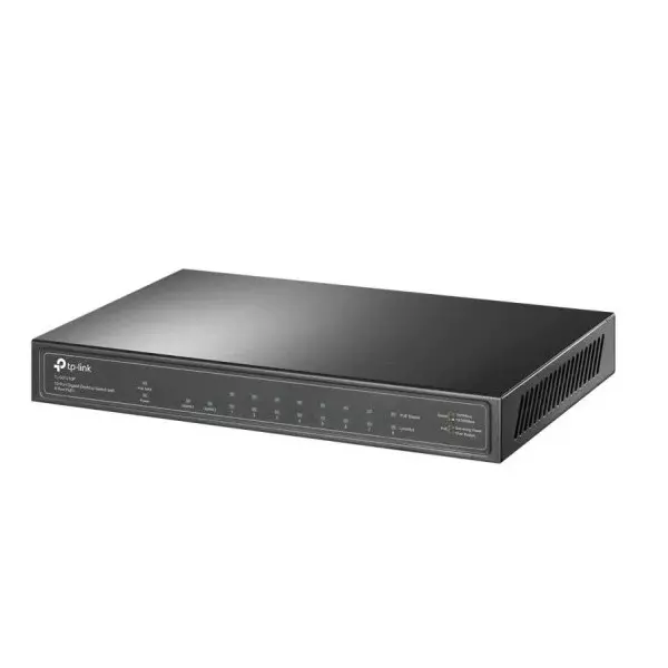 &divide; Switch tp-link tl-sg1210p 9p giga 1p sfp gigabit 8 puertos poe/poe+ alimentacion poe 63w