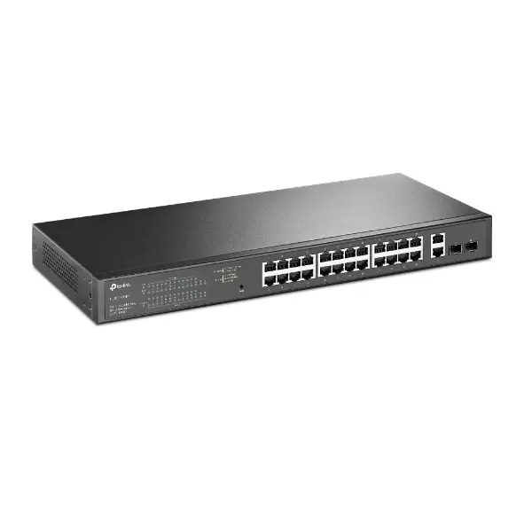 &divide; Switch semigestionable poe+ tp-link tl-sg1428pe 28p giga de estos 24p poe+ (250w) 2p giga sfp
