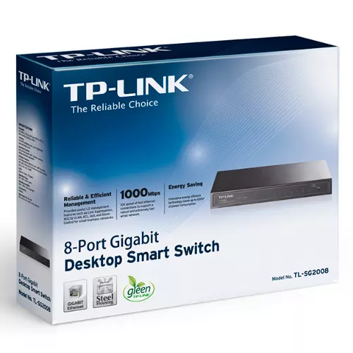 &divide; Switch semigestionable tp-link sg2008 8p giga