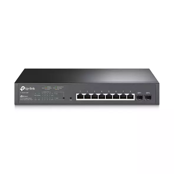 &divide; Switch semigestionable tp-link sg2210mp 10p 8p poe+ gigabit + 2p gigabit sfp total 150w poe