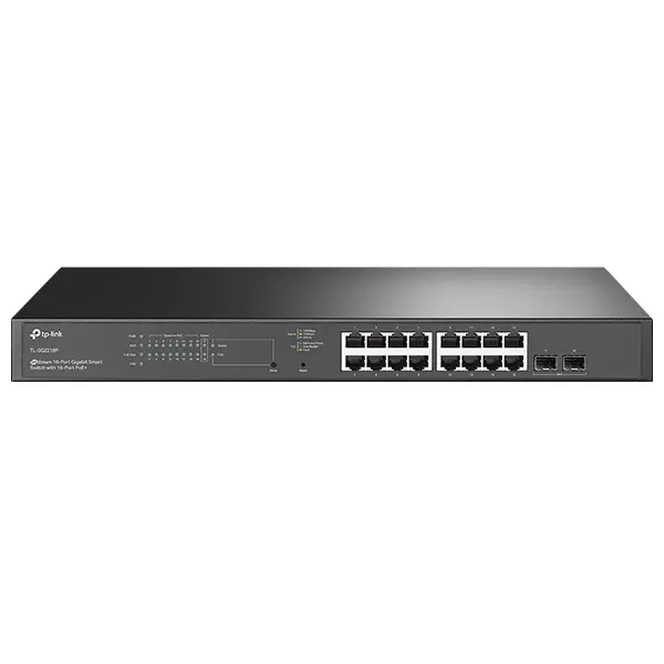 &divide; Switch gestionable jetstream 16p gigabit poe+ max 150w con 2 ranuras sfp gigabit rack 19" 1u