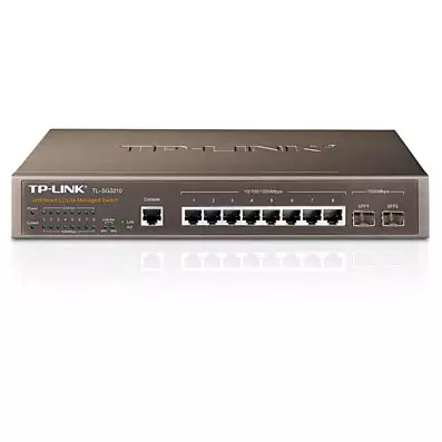 &divide; Switch gestionable l2 tp-link sg3210 8p giga con 2p combo giga rack