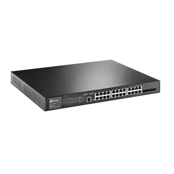 &divide; Switch semigestionable jetstream tp-link sg3428mp 28p gigabit de los cuales 24p poe+ (384w) y 4 ranu