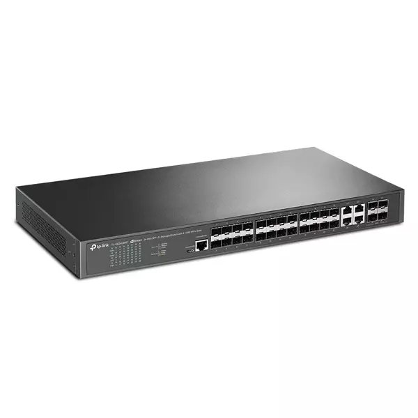 &divide; Switch gestionable jetstream tp-link sg3428xf 24p gigabit sfp l2+ y 4 ranuras sfp+ de 10 ge