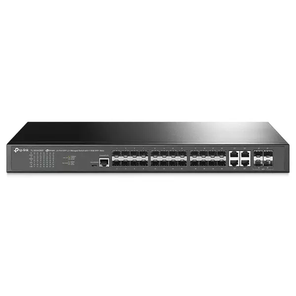 &divide; Switch gestionable jetstream tp-link sg3428xf 24p gigabit sfp l2+ y 4 ranuras sfp+ de 10 ge