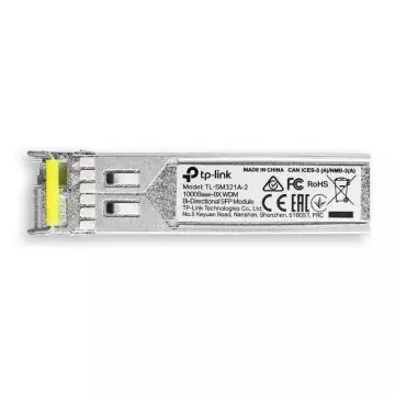 &divide; Transceiver tp-link sm321a-2 bidireccional wdm giga monomodo lc tx:1550nm/rx:1310nm hasta 2km