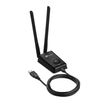 &divide; Usb wifi tp-link wn8200nd 300mb alta potencia 500mw 2 antenas 5dbi desmontables rp-sma 1p usb para a