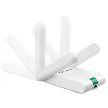 &divide; Usb wifi tp-link wn822n 300mb alta ganancia 2 antenas fijas cable de extension usb