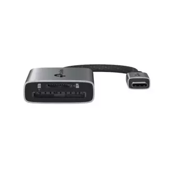 &divide; Card reader externo usb-c tplink ua430c sd, microsd carcasa de aluminio
