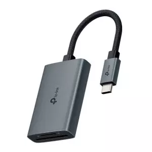 &divide; Card reader externo usb-c tplink ua440c 1xsd 1xmicrosd 4.0 carcasa de aluminio