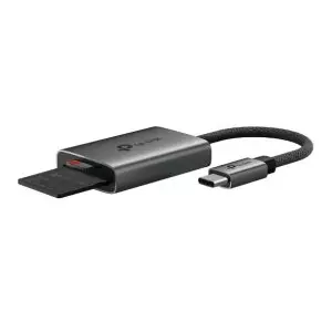 &divide; Card reader externo usb-c tplink ua440c 1xsd 1xmicrosd 4.0 carcasa de aluminio