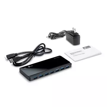 &divide; Hub usb 3.0 tp-link uh700 usb 3.0 7 puertos dise?o escritorio con adptador de corriente