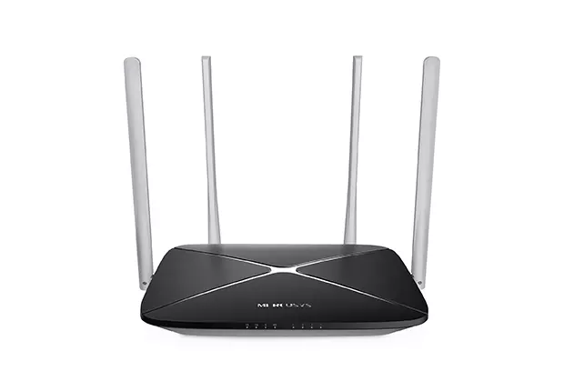 &divide; Router wifi ac dualband mercusys ac12 wifi ac1200 4 puertos lan 1 puerto wan 4 antenas de 5dbi