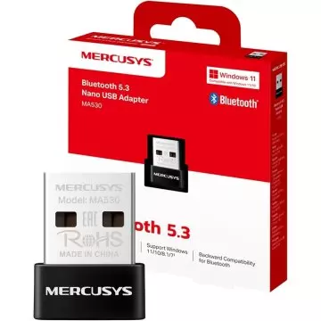 &divide; Adaptador usb bluetooth 5.3 mercusys ma530 tamano nano usmb