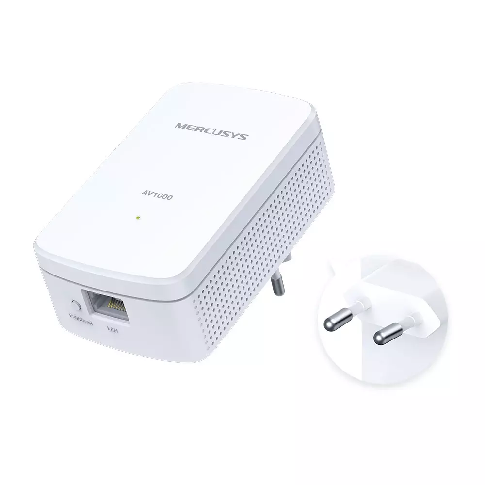 &divide; Homeplug mercusys mp500 kit con conexion lan gigabit kit 2 unidades