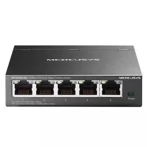 &divide; Switch no gestionable mercusys ms105gs-m2  5p 5x2.5gb carcasa metalica