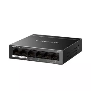 &divide; Switch no gestionable mercusys ms106gp 6xgb lan 4xpoe+ 65w carcasa metalica