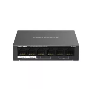 &divide; Switch no gestionable mercusys ms106gp 6xgb lan 4xpoe+ 65w carcasa metalica