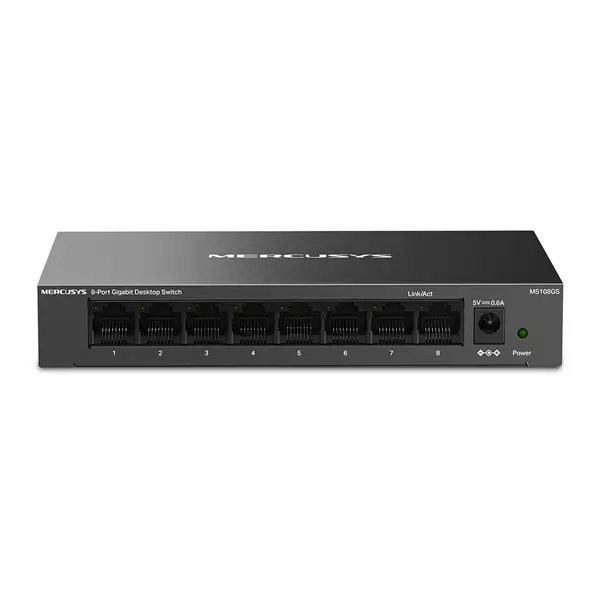 &divide; Switch no gestionable mercusys ms108gs 8p 10/100/1000 ethernet mini desktop carcasa metalica