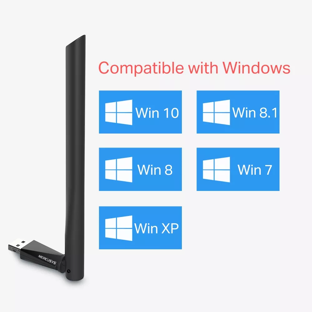 &divide; Usb wifi mercusys mu6h ac650 200mb en 2,4ghz y 433mb en 5ghz usb2.0 antena integrada 5dbi