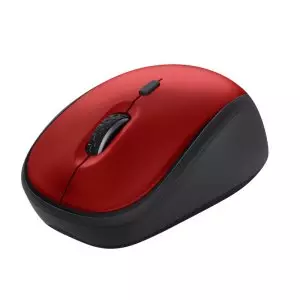 &divide; Mouse trust wireless yvi+ eco rojo 1600dpi ajustable 4 botones