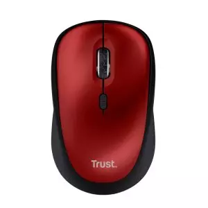 &divide; Mouse trust wireless yvi+ eco rojo 1600dpi ajustable 4 botones