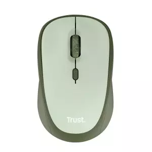 &divide; Mouse trust wireless yvi+ eco verde 1600dpi ajustable 4 botones