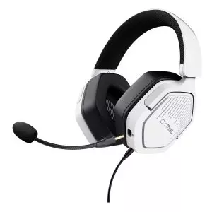 &divide; Headset trust gxt 492 carus blanco cable 120cm jack 3.5mm