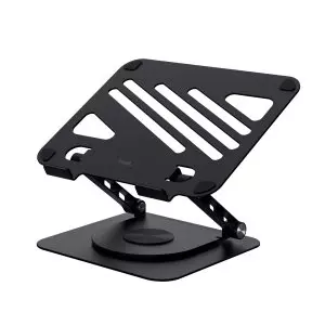 &divide; Soporte de portatil trust zeff metalico color negro plegable giratorio hasta 16" 10kg