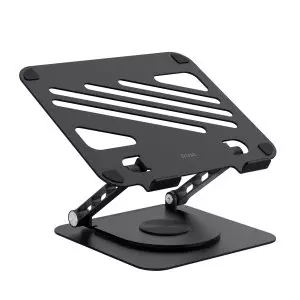 &divide; Soporte de portatil trust zeff metalico color negro plegable giratorio hasta 16" 10kg