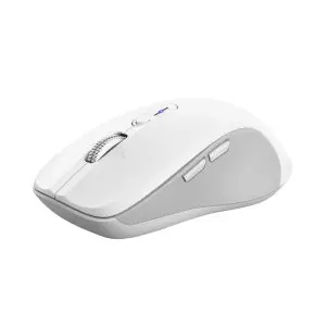 &divide; Mouse trust wireless y bluetooth ferro blanco 3200 dpi ajustable 9 botones 3 dispositivos