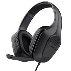 &divide; Headset trust gxt 417 zirox negro cable 120cm jack 3.5mm