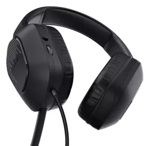 &divide; Headset trust gxt 417 zirox negro cable 120cm jack 3.5mm