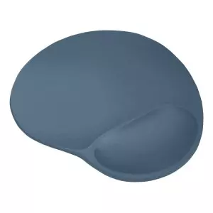 &divide; Alfombrilla trust bigfoot azul metalico con reposa mu?ecas