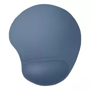 &divide; Alfombrilla trust bigfoot azul metalico con reposa mu?ecas