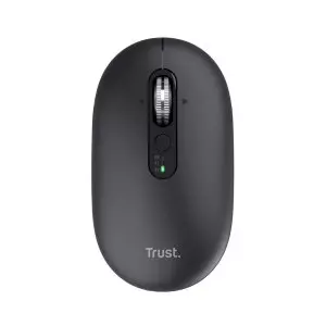 &divide; Mouse trust wireless seron hypscroll slim 400-2400dpi 6 botones recargable fsc grs negro