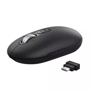 &divide; Mouse trust wireless seron hypscroll slim 400-2400dpi 6 botones recargable fsc grs negro