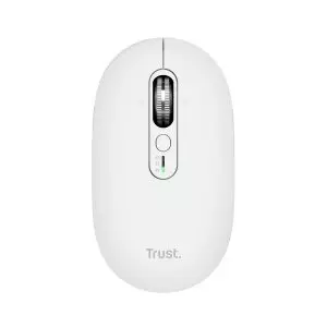 &divide; Mouse trust wireless seron hypscroll slim 400-2400dpi 6 botones recargable fsc grs blanco