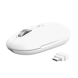 &divide; Mouse trust wireless seron hypscroll slim 400-2400dpi 6 botones recargable fsc grs blanco