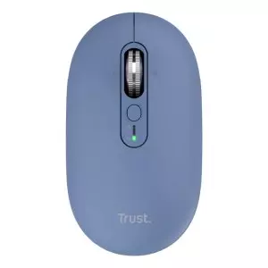 &divide; Mouse trust wireless seron hypscroll slim 400-2400dpi 6 botones recargable fsc grs azul