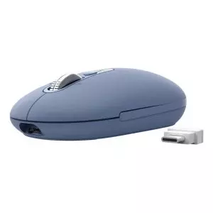 &divide; Mouse trust wireless seron hypscroll slim 400-2400dpi 6 botones recargable fsc grs azul