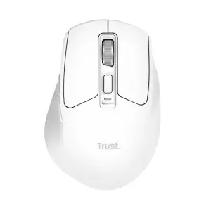 &divide; Mouse trust wireless niven bt/2.4ghz 7 botones 800-3200dpi recargable color blanco.